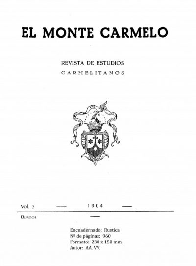 Revista Monte Carmelo - Volumen 5