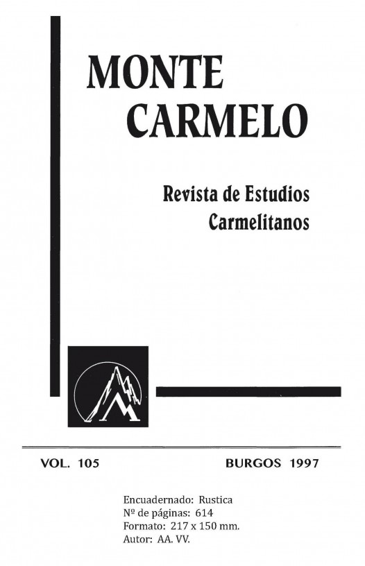 Revista Monte Carmelo - Volumen 105