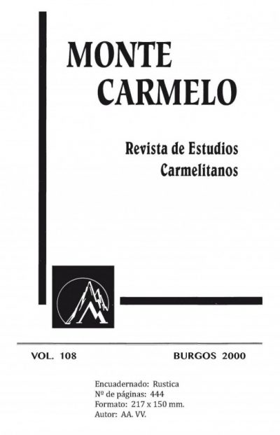 Revista Monte Carmelo - Volumen 108